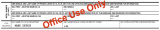 Marriage License text box 30A to 32C, Office Use Only